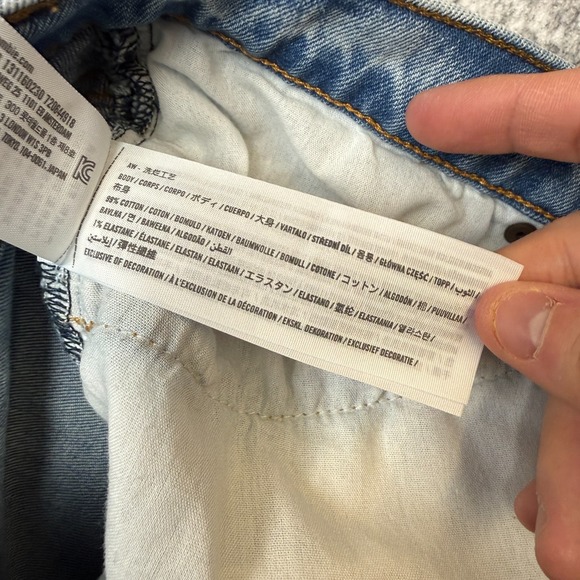 Abercrombie & Fitch Jeans Mens 34x30 Blue A&F Vintage Stretch Slim Denim Casual - Picture 6 of 11